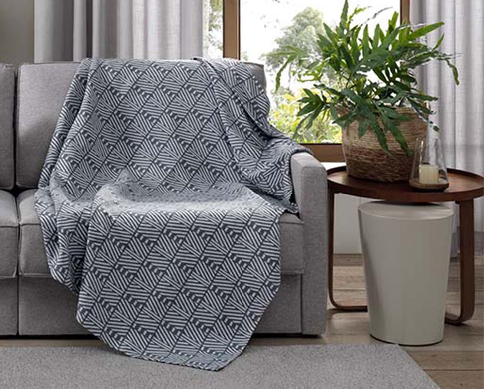 MANTA JACQUARD NATURE ECO | MALI 01 - 50 CINZA