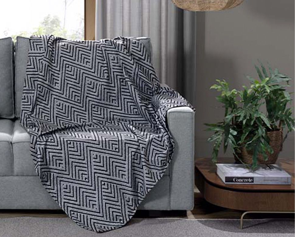 MANTA JACQUARD DECOR | BANFF 70 PRETO